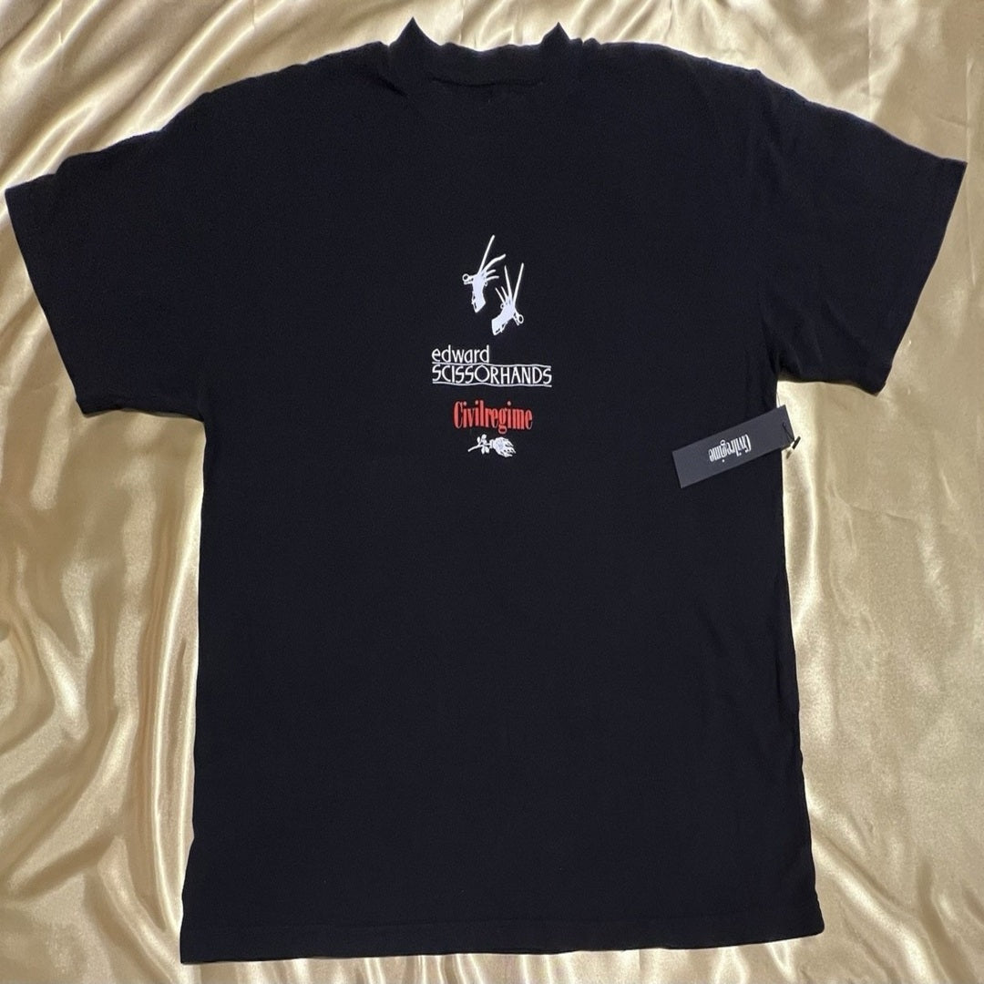 Civil Regime Tier 1 Collab Tee Shirt: Rick and Morty, Beetlejuice, Edward Scissorhands