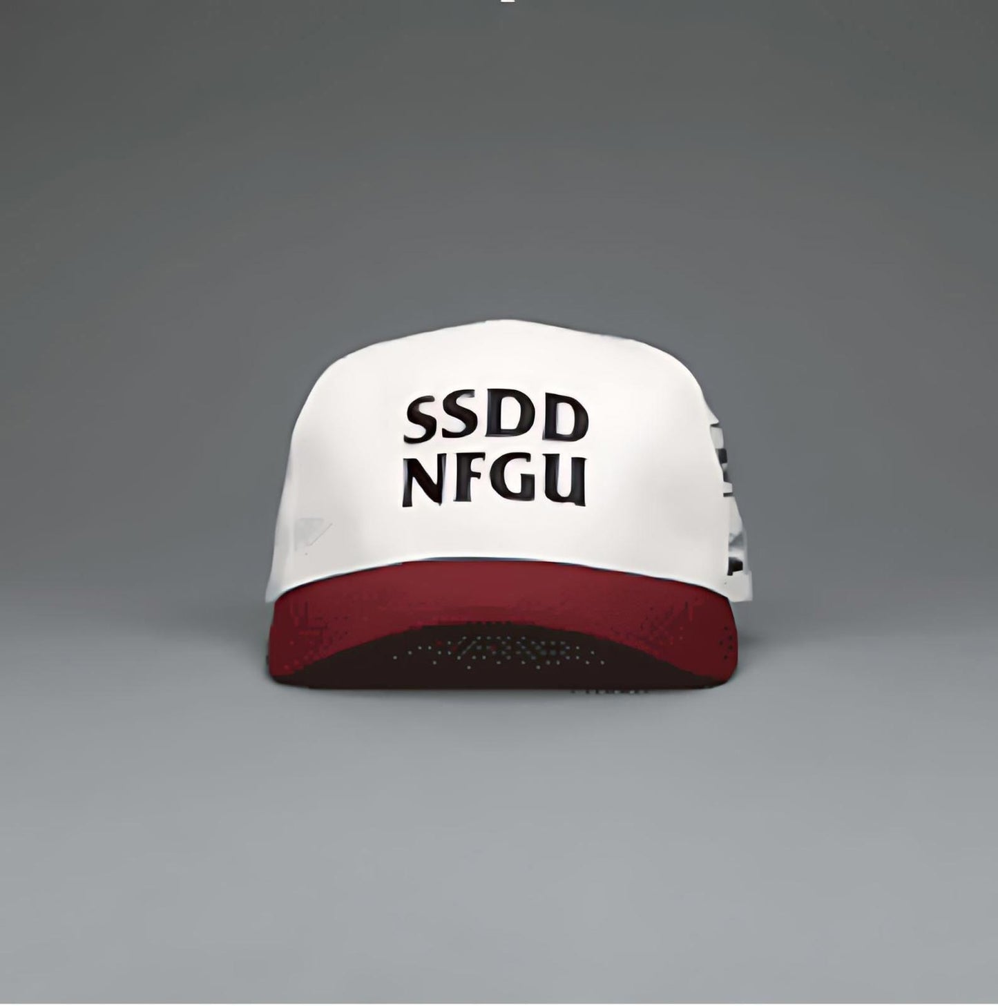 With Valor 5 Panel Hat Cream/Maroon