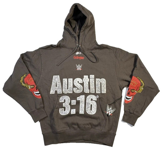 Civil Regime x WWE Austin 3:16 Regime Hoodie Vintage Black