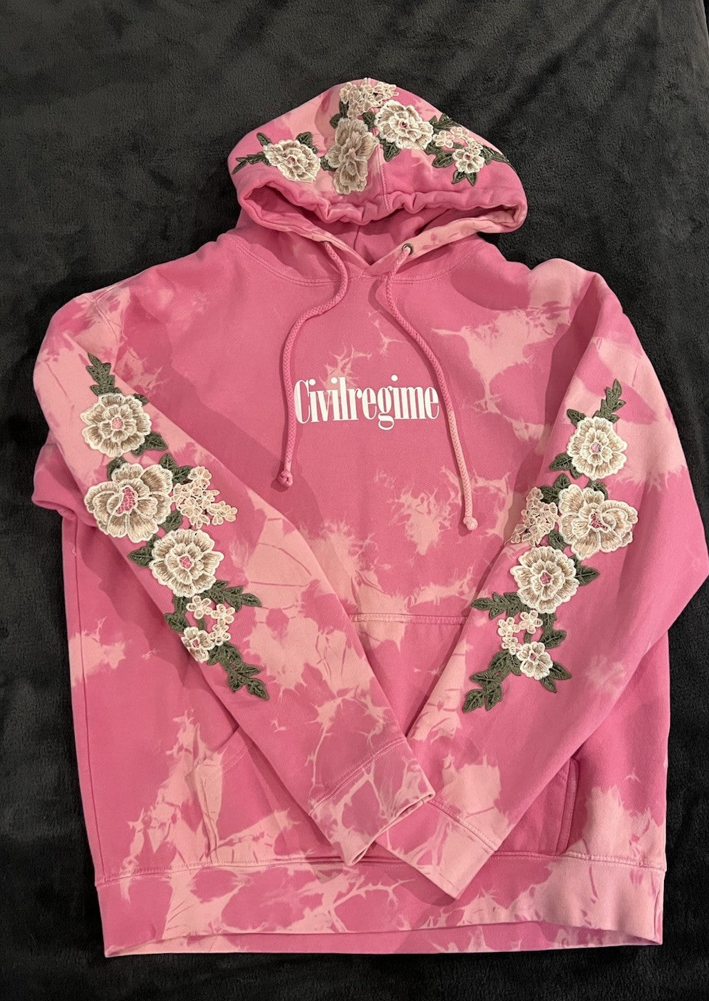 Civil Regime White Rose Hoodie
