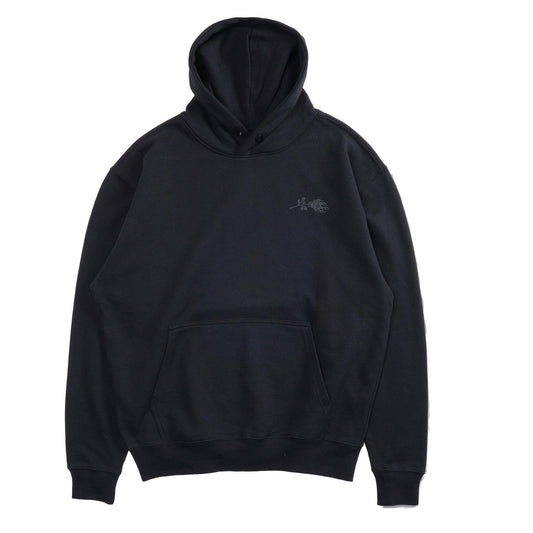 Civil Regime Concrete Rose Snap Hoodie - Black