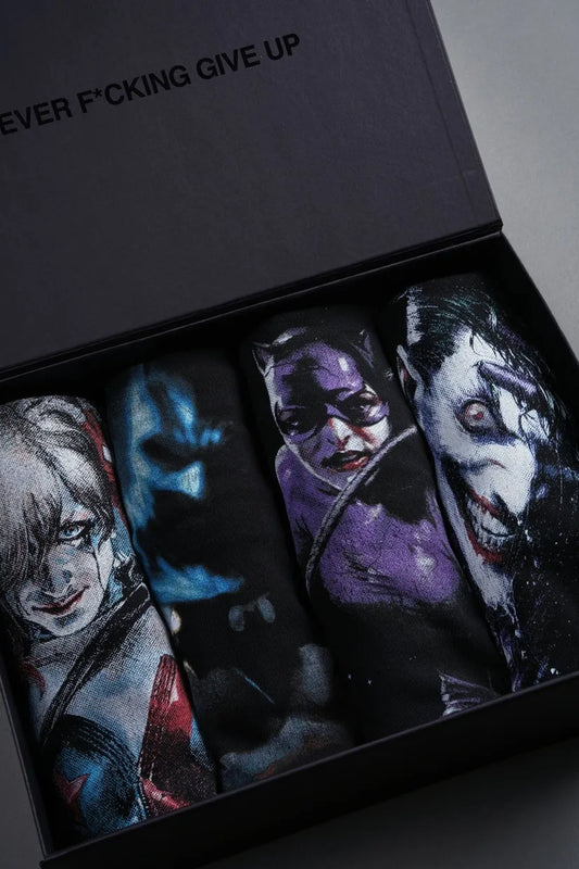 Darc Sport Batman VS Joker 'Side-By-Side" Tee Box Set in Black | Size Medium